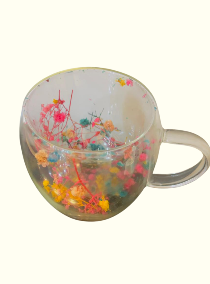 Wildflower Dream Double-Wall Glass Mug