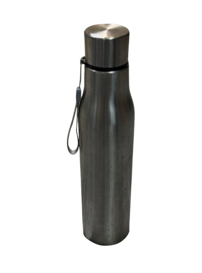 Sleek Brushed Stainless Steel Vacuum Insulated Water Bottle